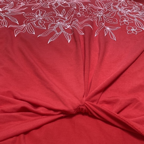 Ruby Rd hot tropics twist knit hem top size M - Picture 5 of 8